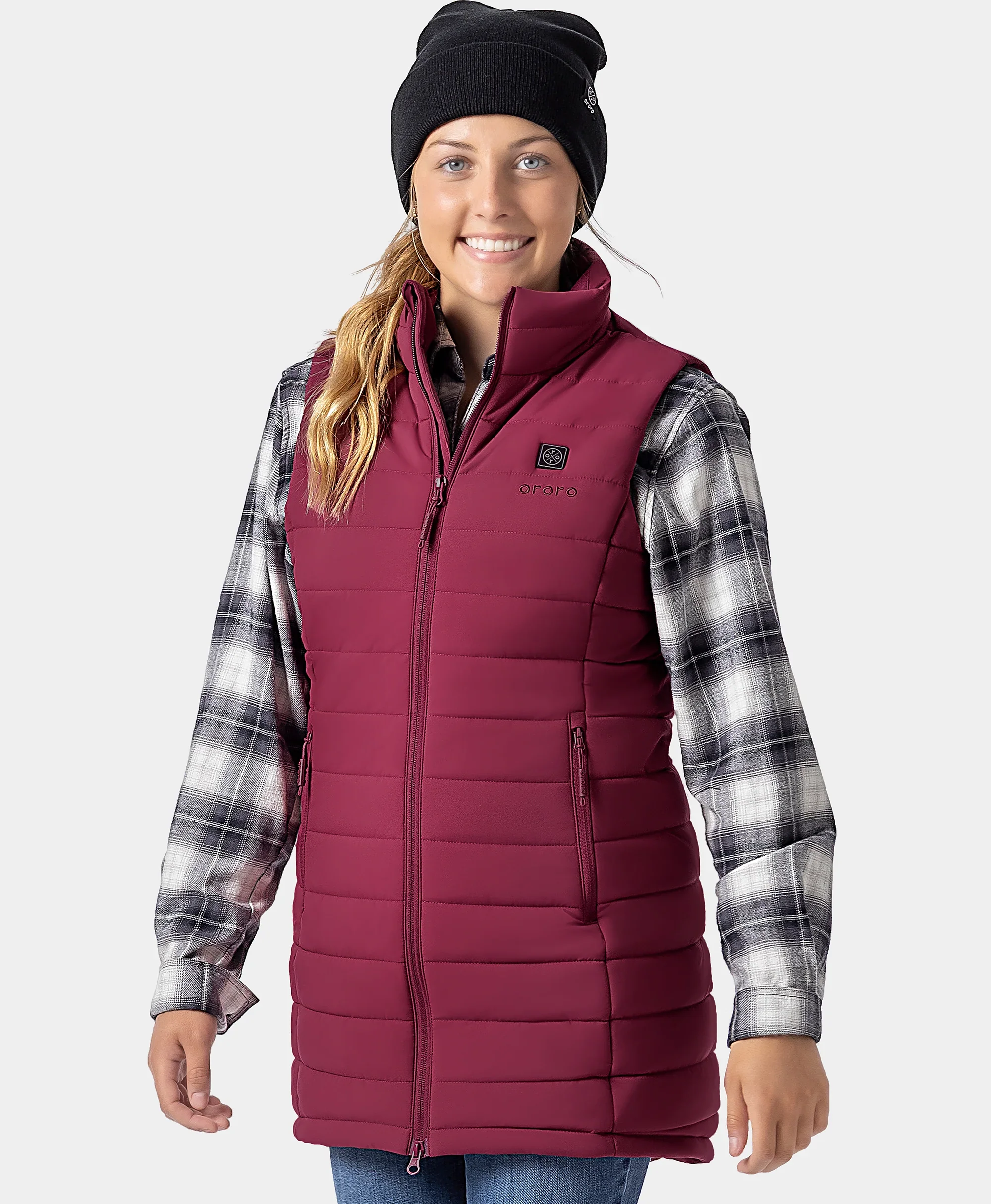Tribeca Women's Heated Long Puffer Vest - Image 59
