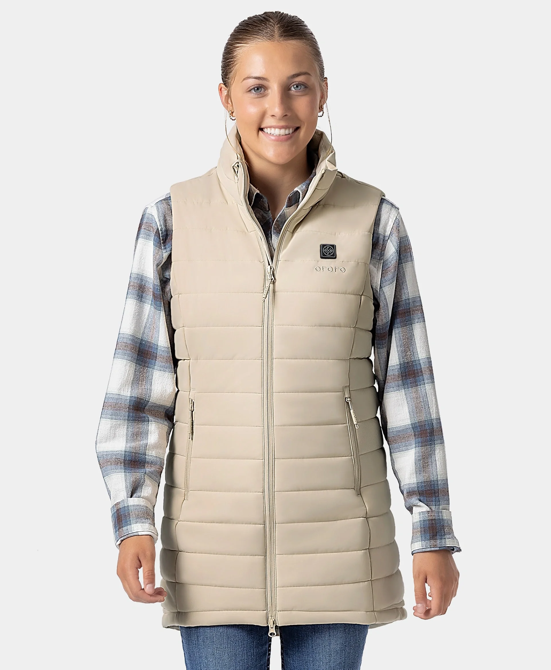 Tribeca Women's Heated Long Puffer Vest - Image 66