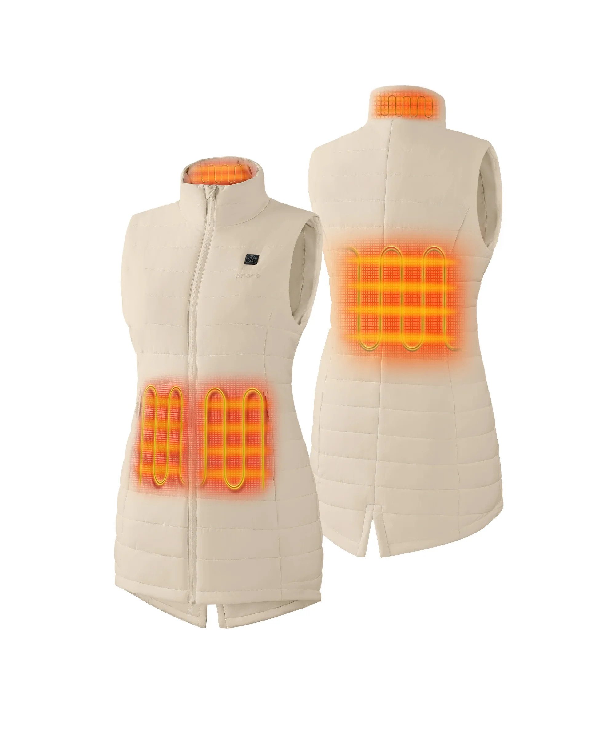Tribeca Women's Heated Long Puffer Vest - Image 67