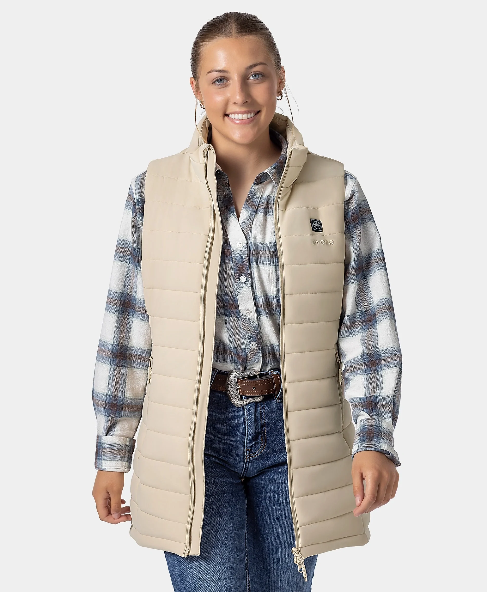 Tribeca Women's Heated Long Puffer Vest - Image 69