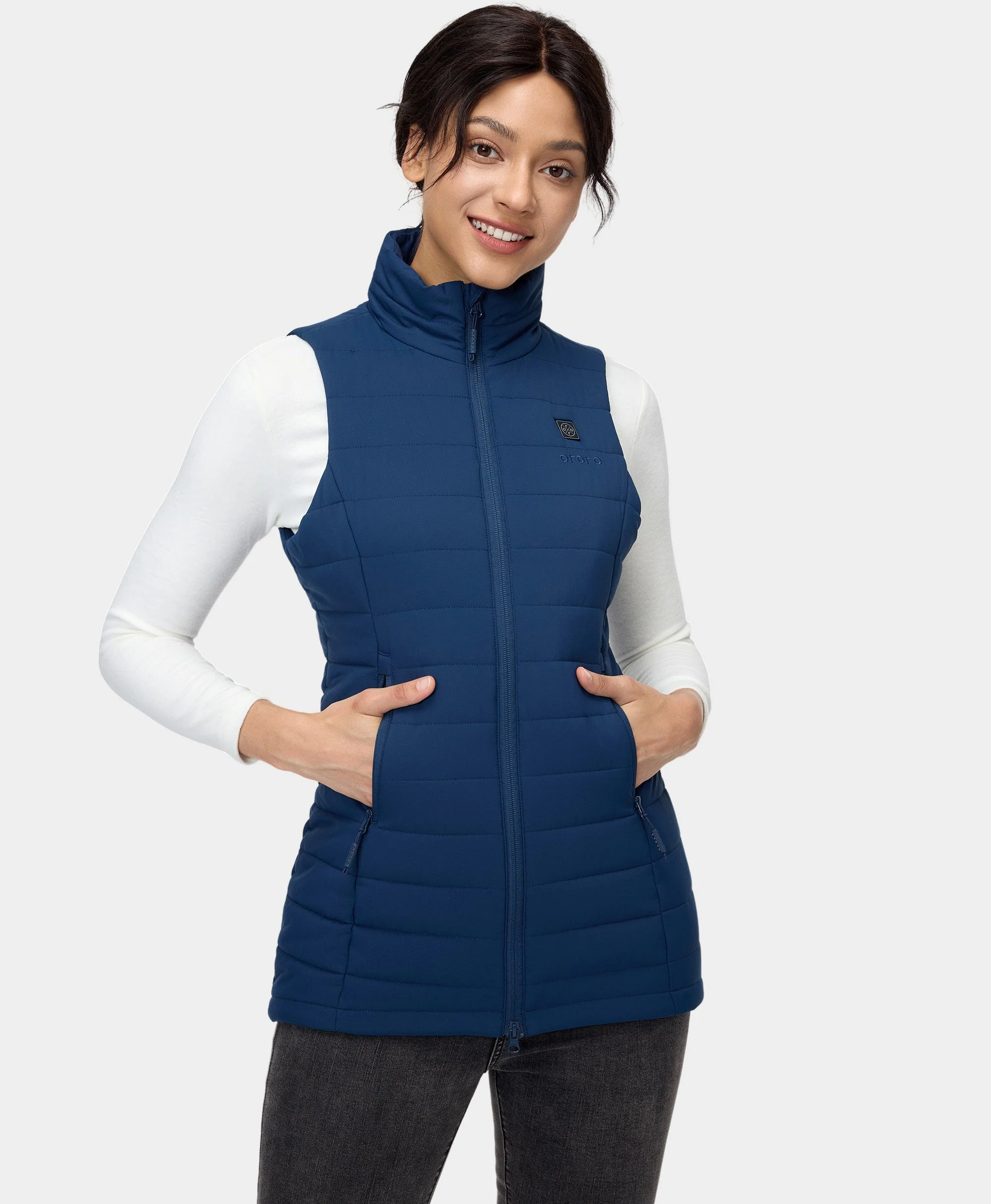 Tribeca Women's Heated Long Puffer Vest - Image 8