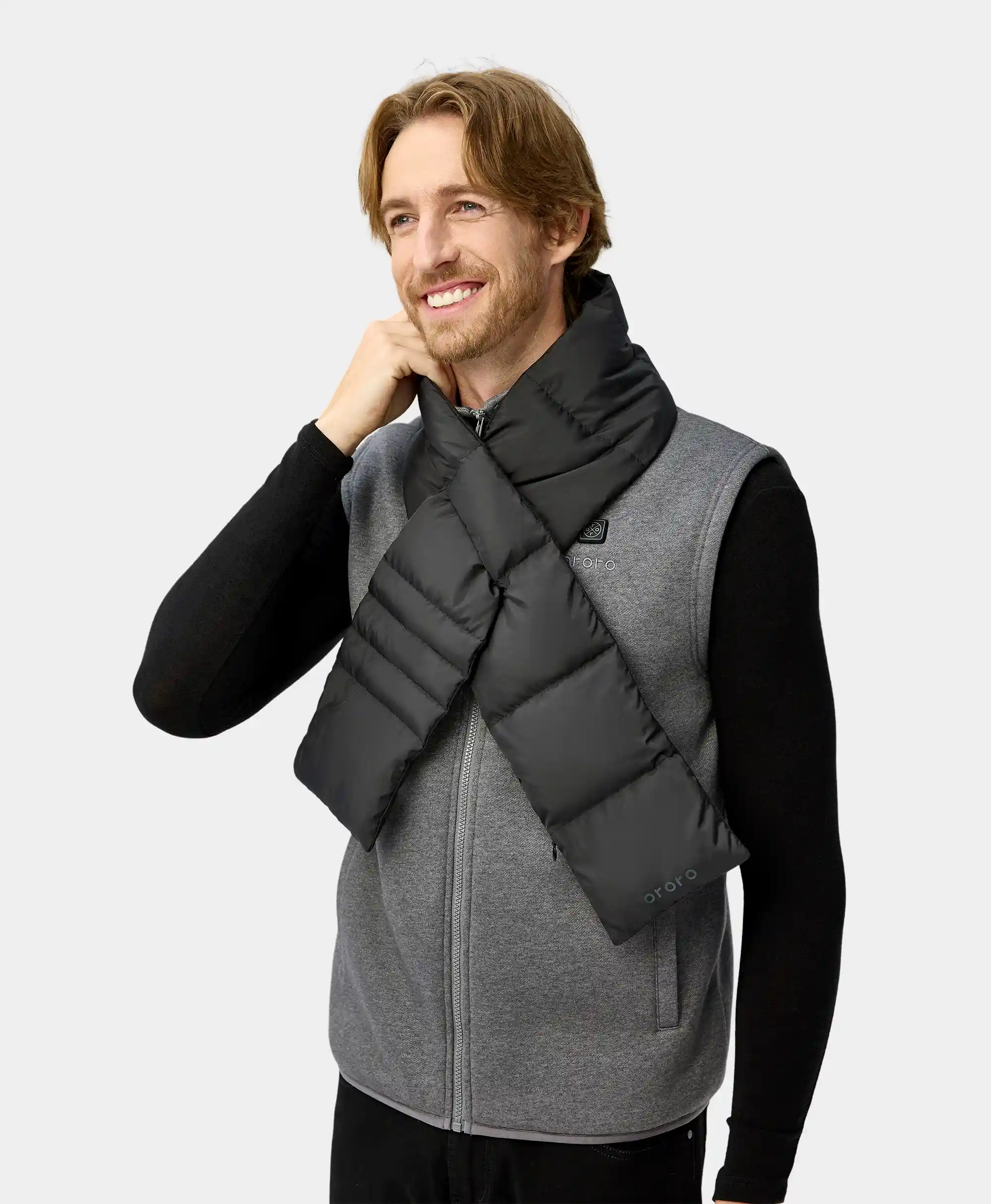 Unisex Heated Puffer Down Scarf (Long) (Final Sale) - Image 4