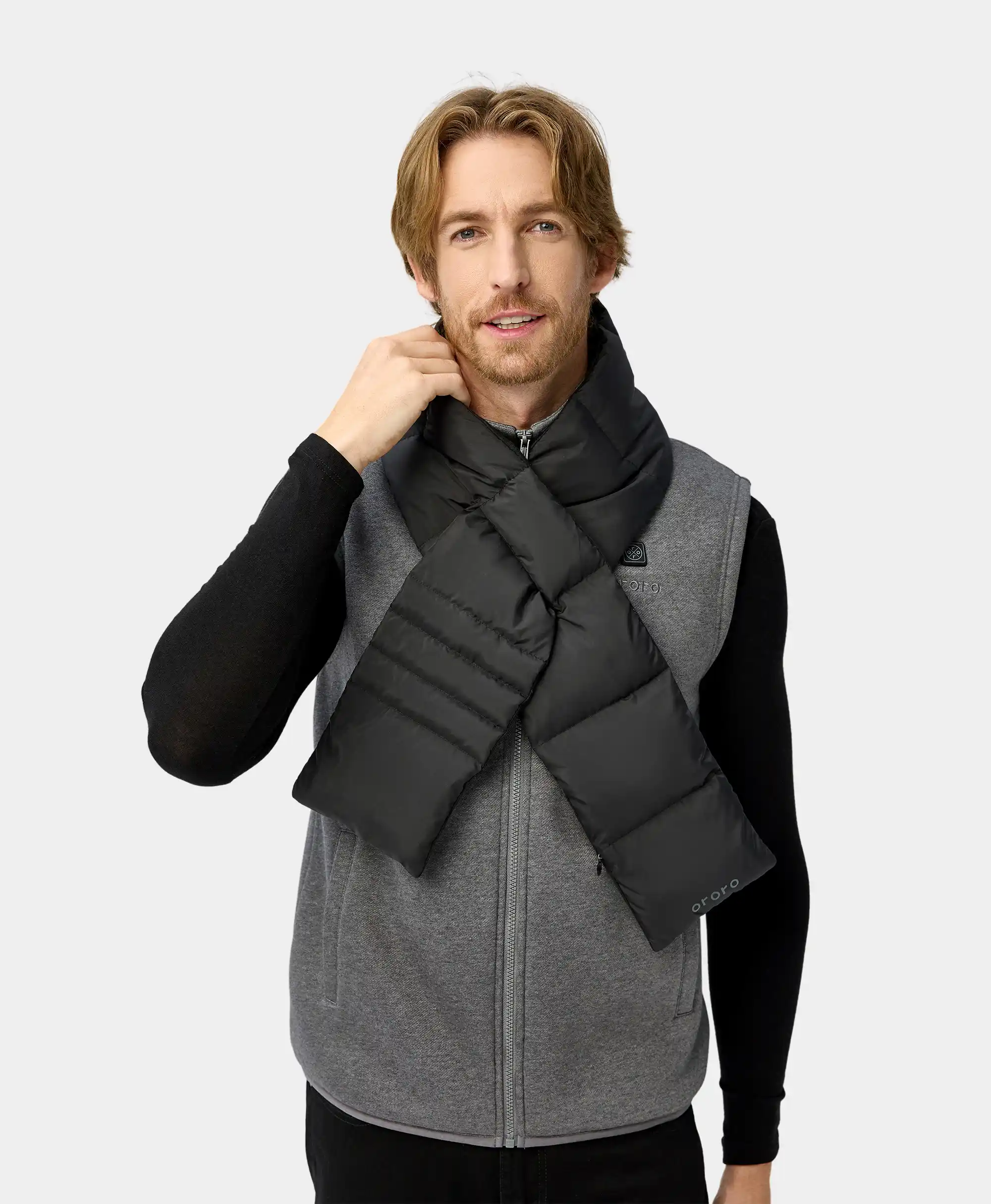 Unisex Heated Puffer Down Scarf (Long) (Final Sale) - Image 6