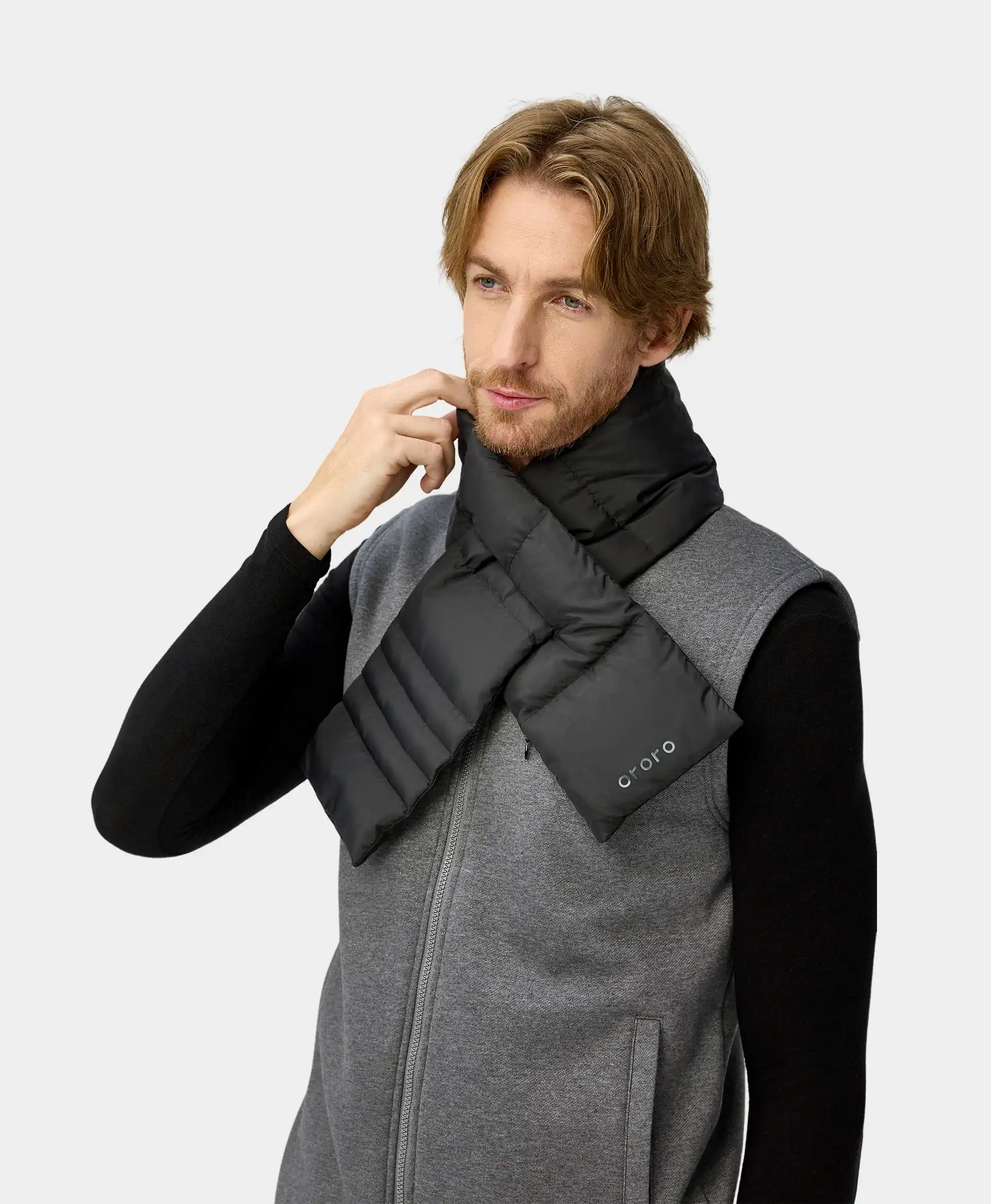 Unisex Heated Puffer Down Scarf - Image 3