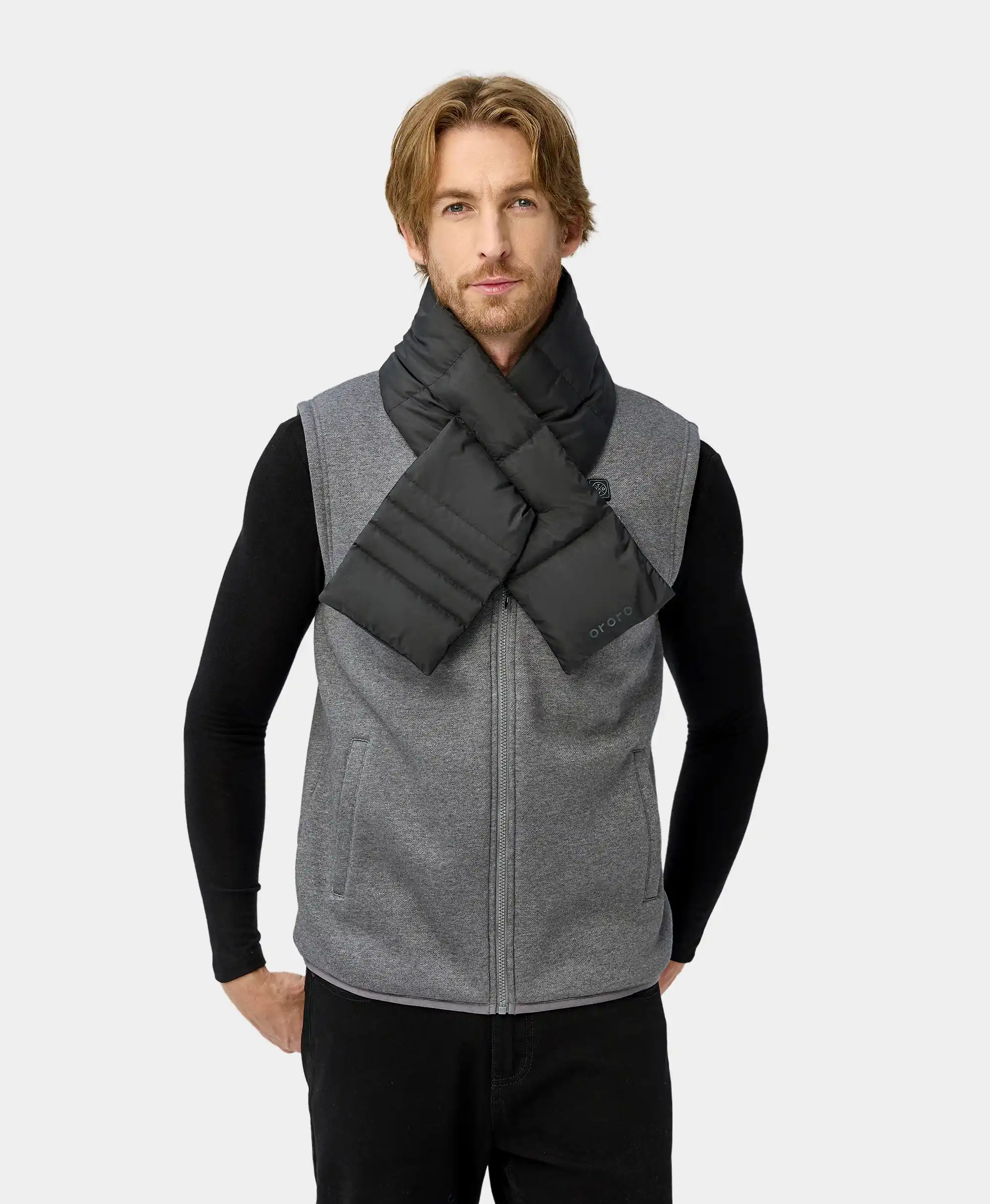Unisex Heated Puffer Down Scarf - Image 4
