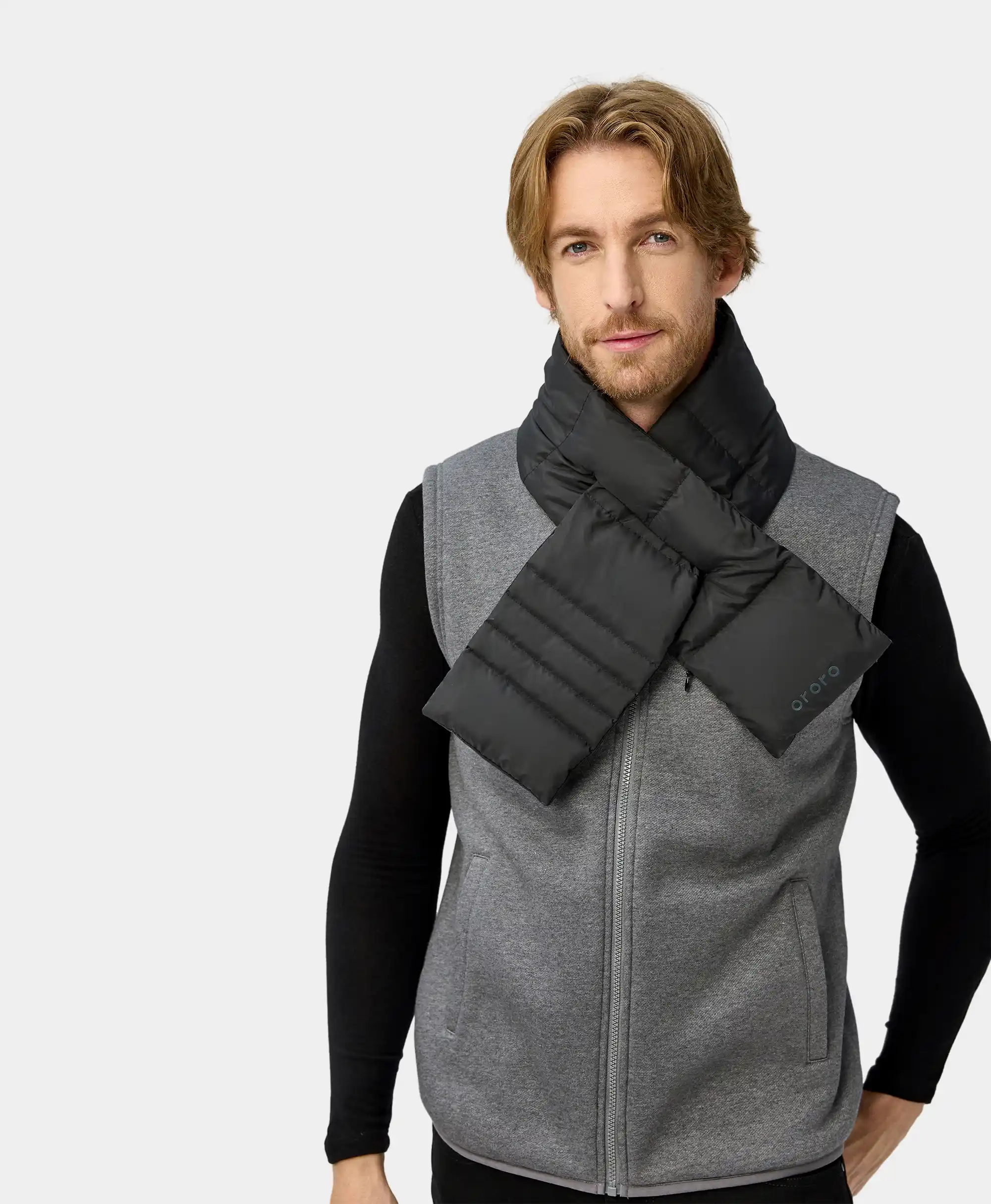 Unisex Heated Puffer Down Scarf - Image 5