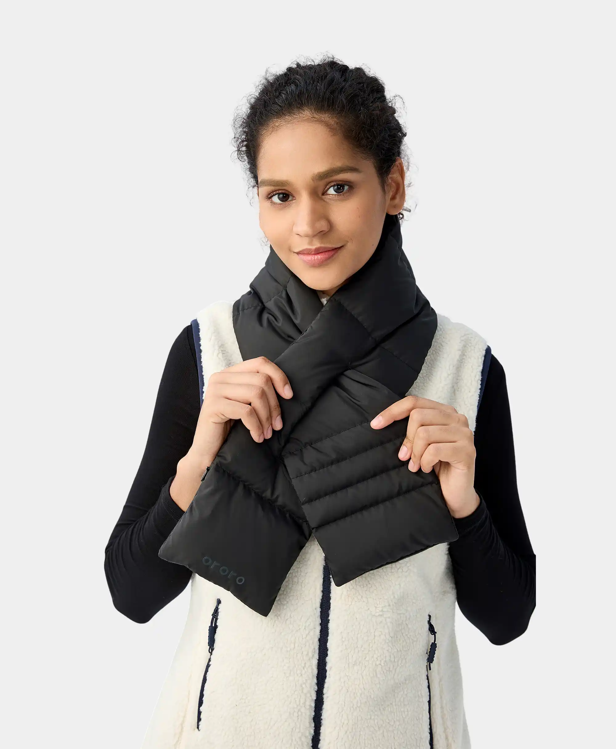 Unisex Heated Puffer Down Scarf - Image 7