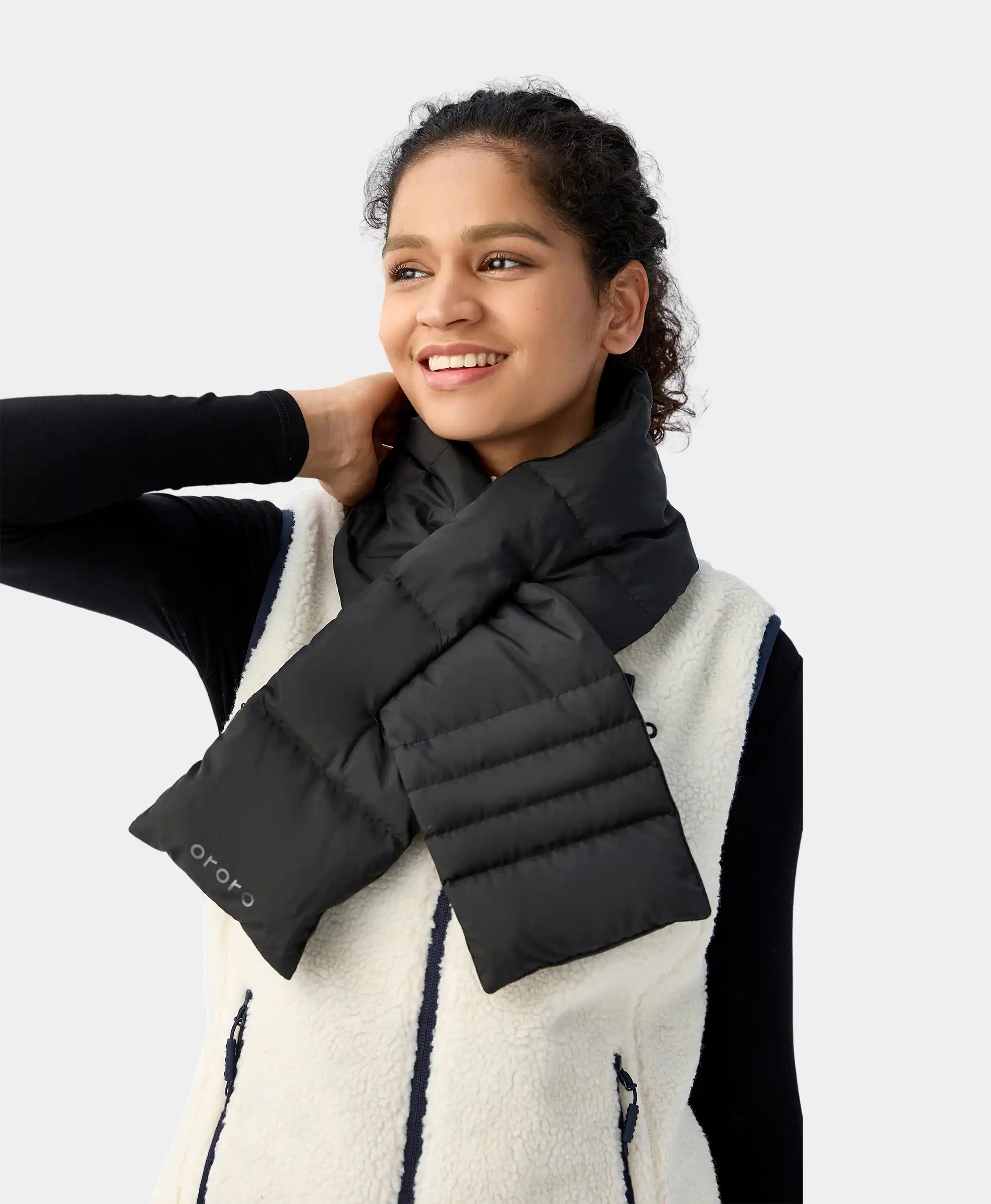 Unisex Heated Puffer Down Scarf - Image 8