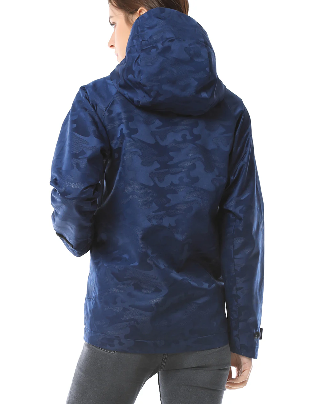 Women Camo Heated Jacket - Navy (Discontinued) - Image 4