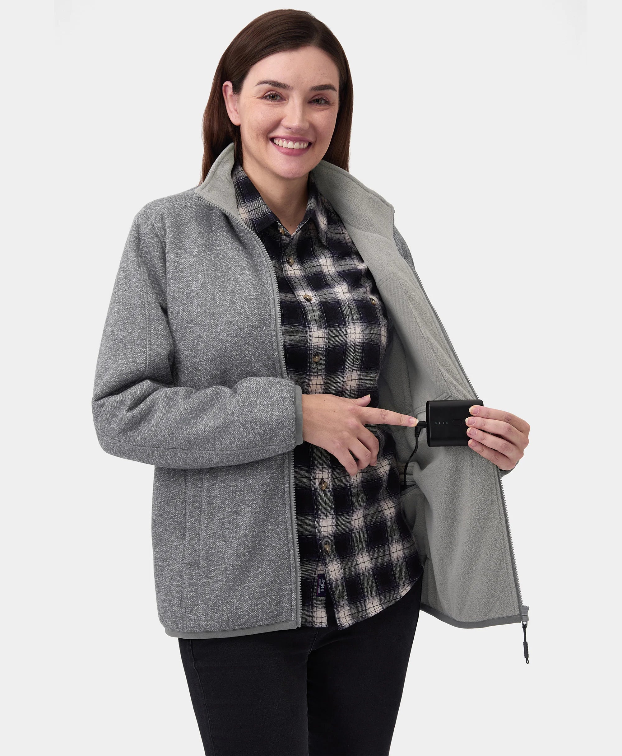 Women's Heated Full-Zip Fleece Jacket - Image 23