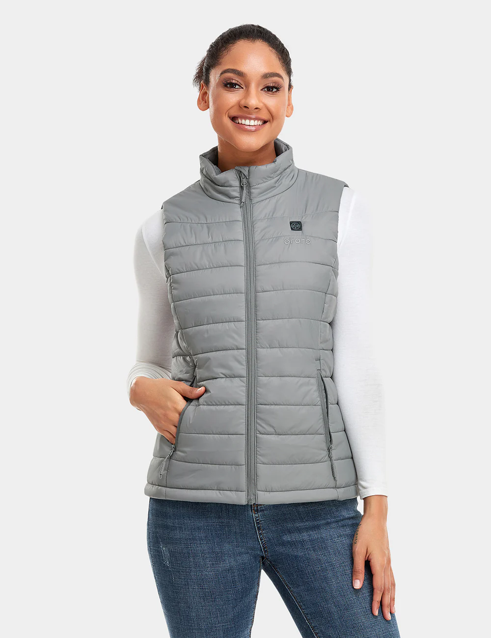 Women's Classic Heated Vest - Gray - Image 3