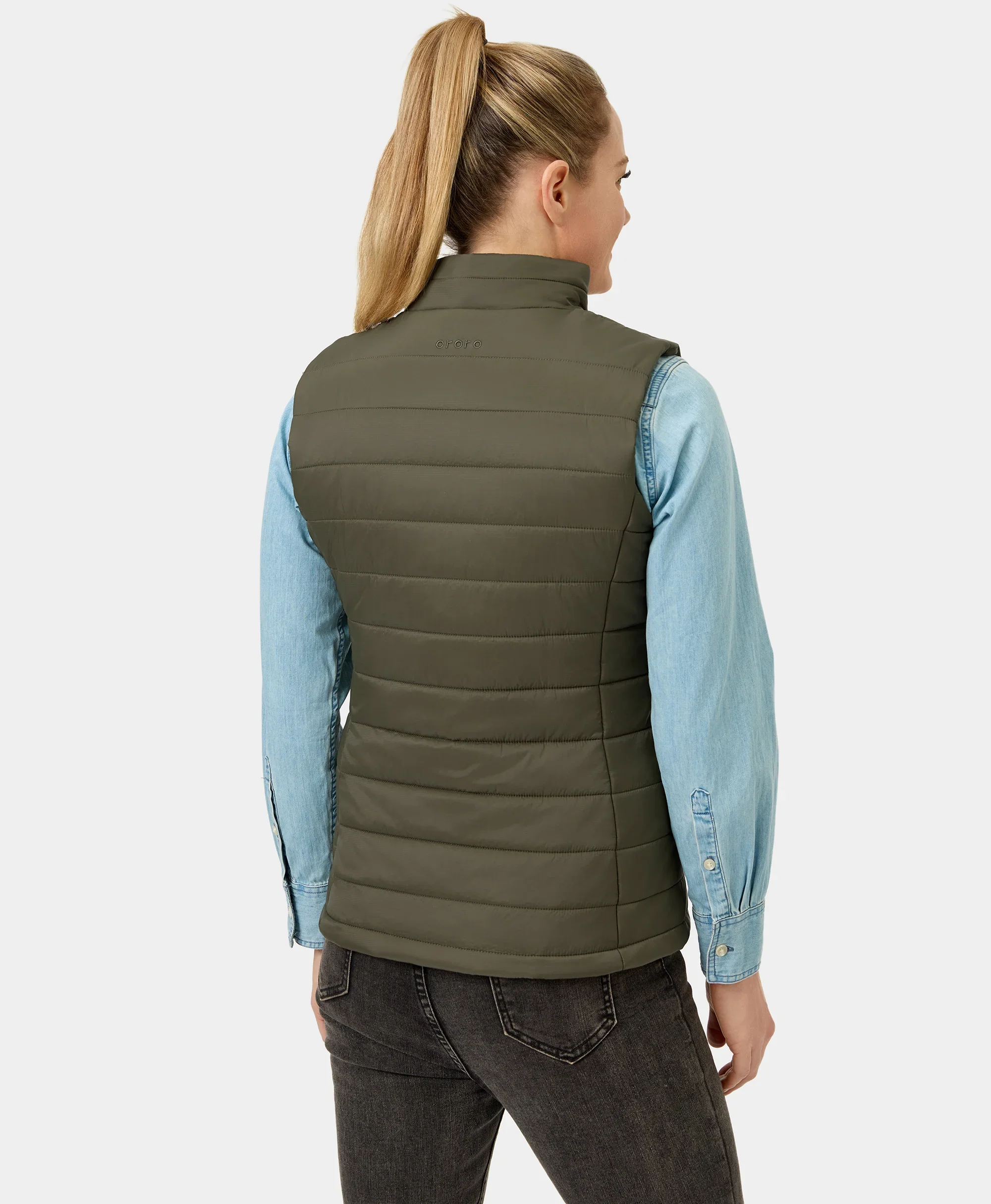 Women's Classic Heated Vest - Green - Image 10