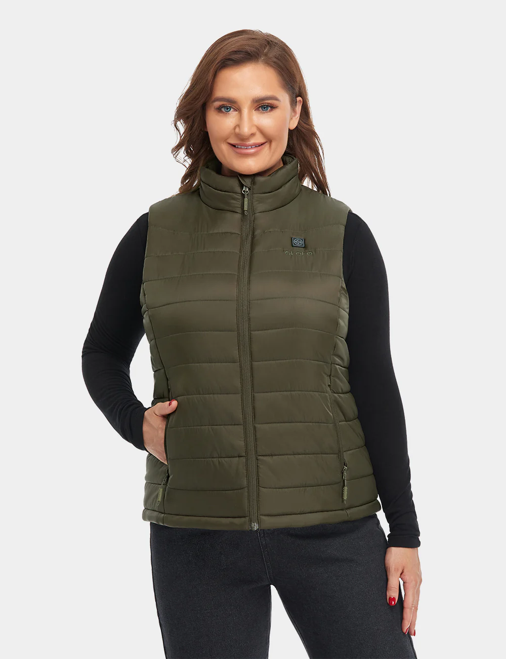 Women's Classic Heated Vest - Green - Image 5