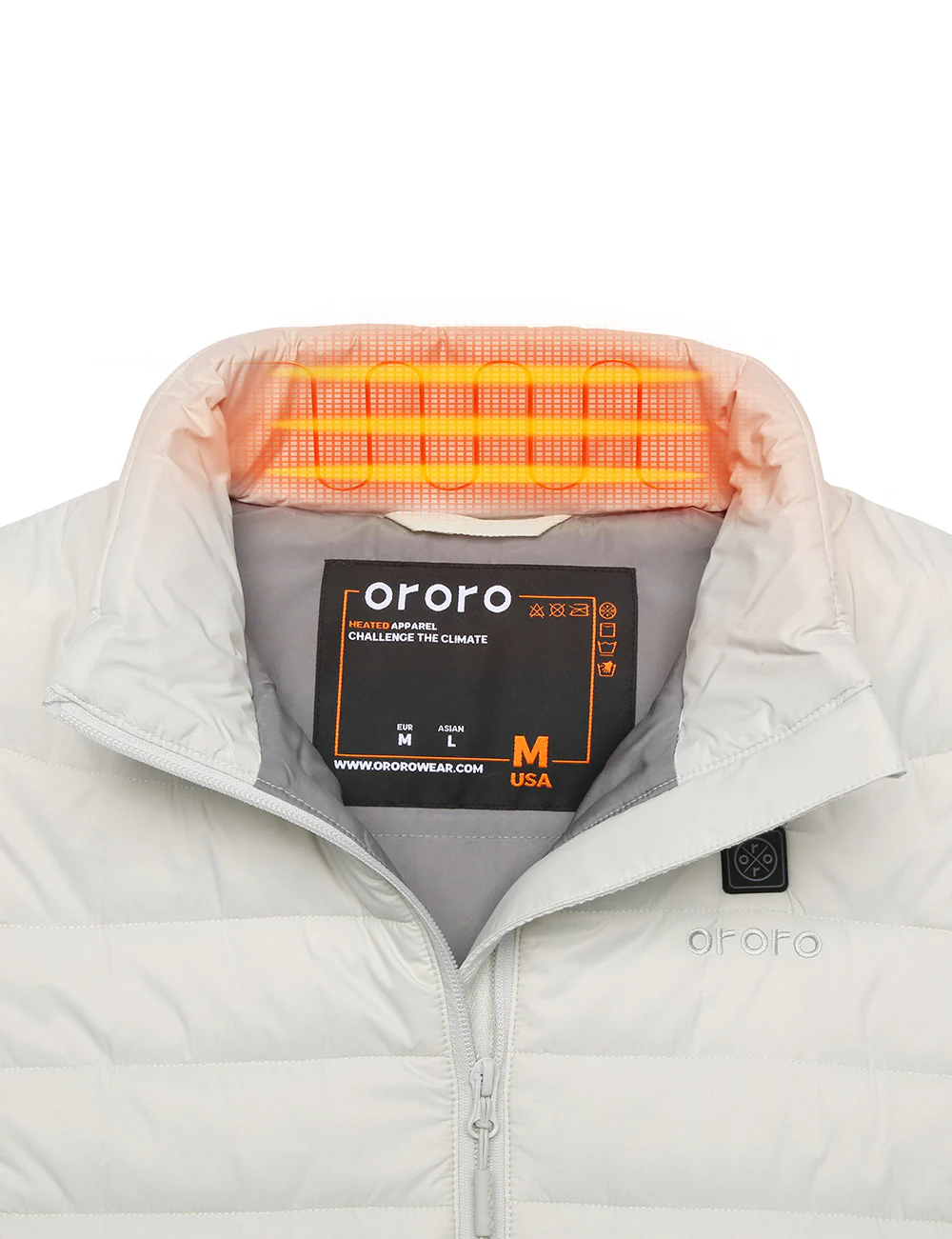 Women's Classic Heated Vest - Off-White - Image 9