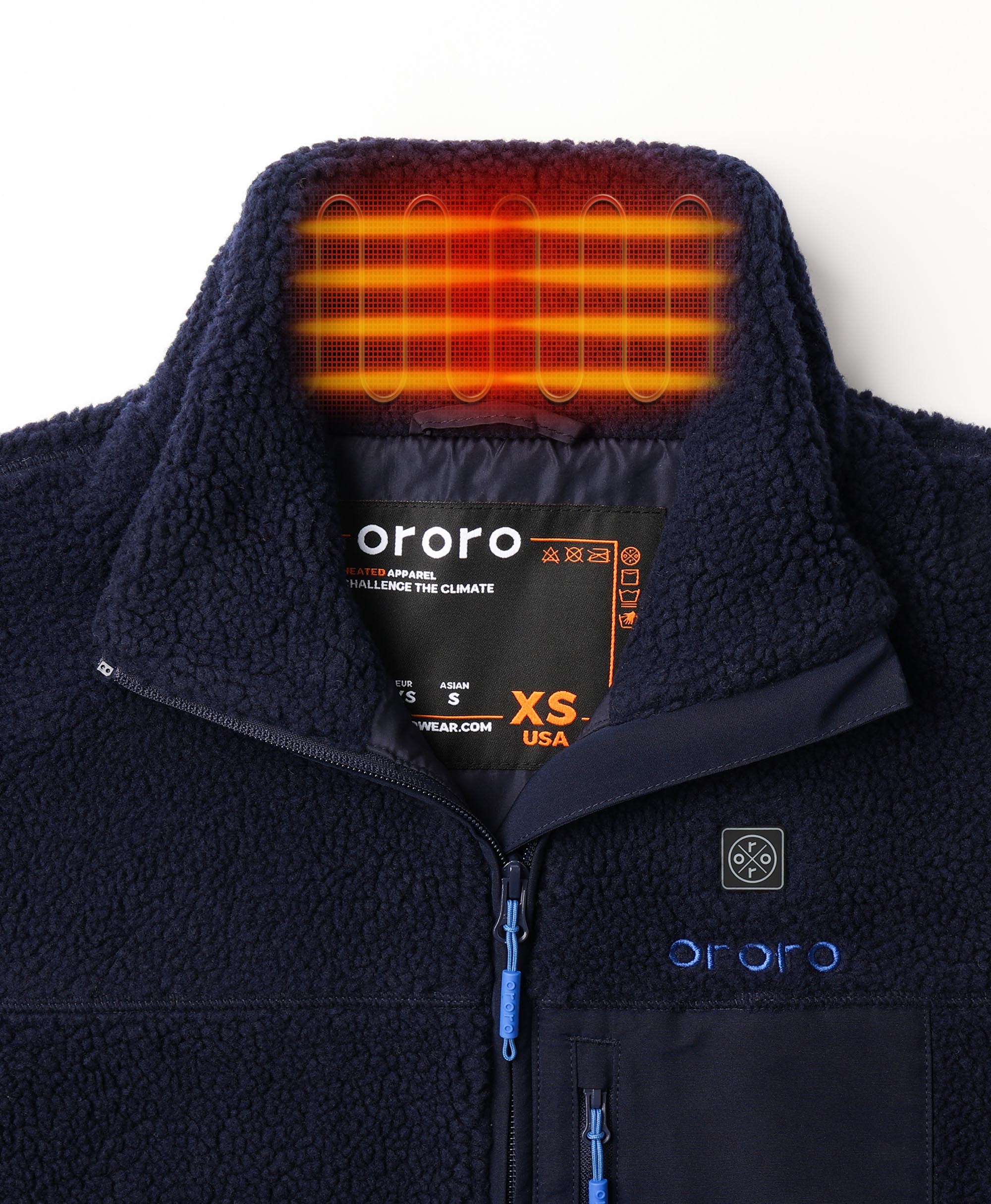 Women's Colorblock Recycled Fleece Heated Jacket (Final Sale) - Image 17