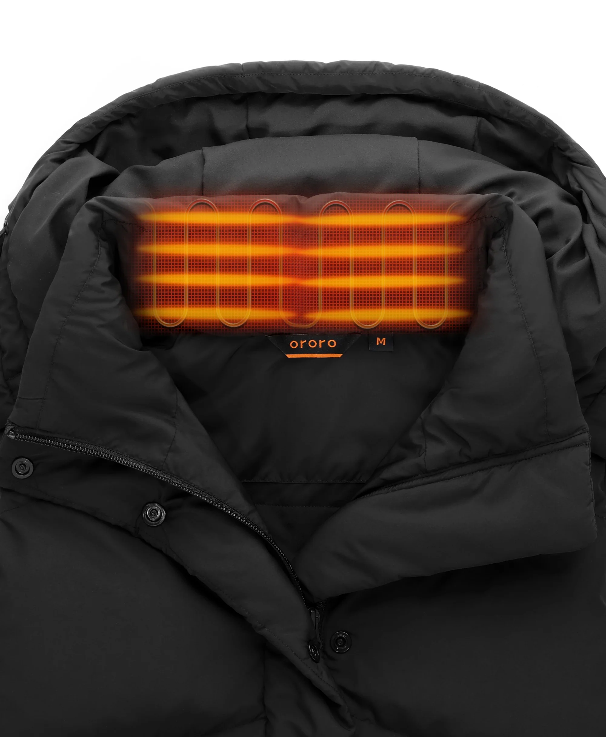 Women's Heated Cropped Puffer Down Vest - Image 10