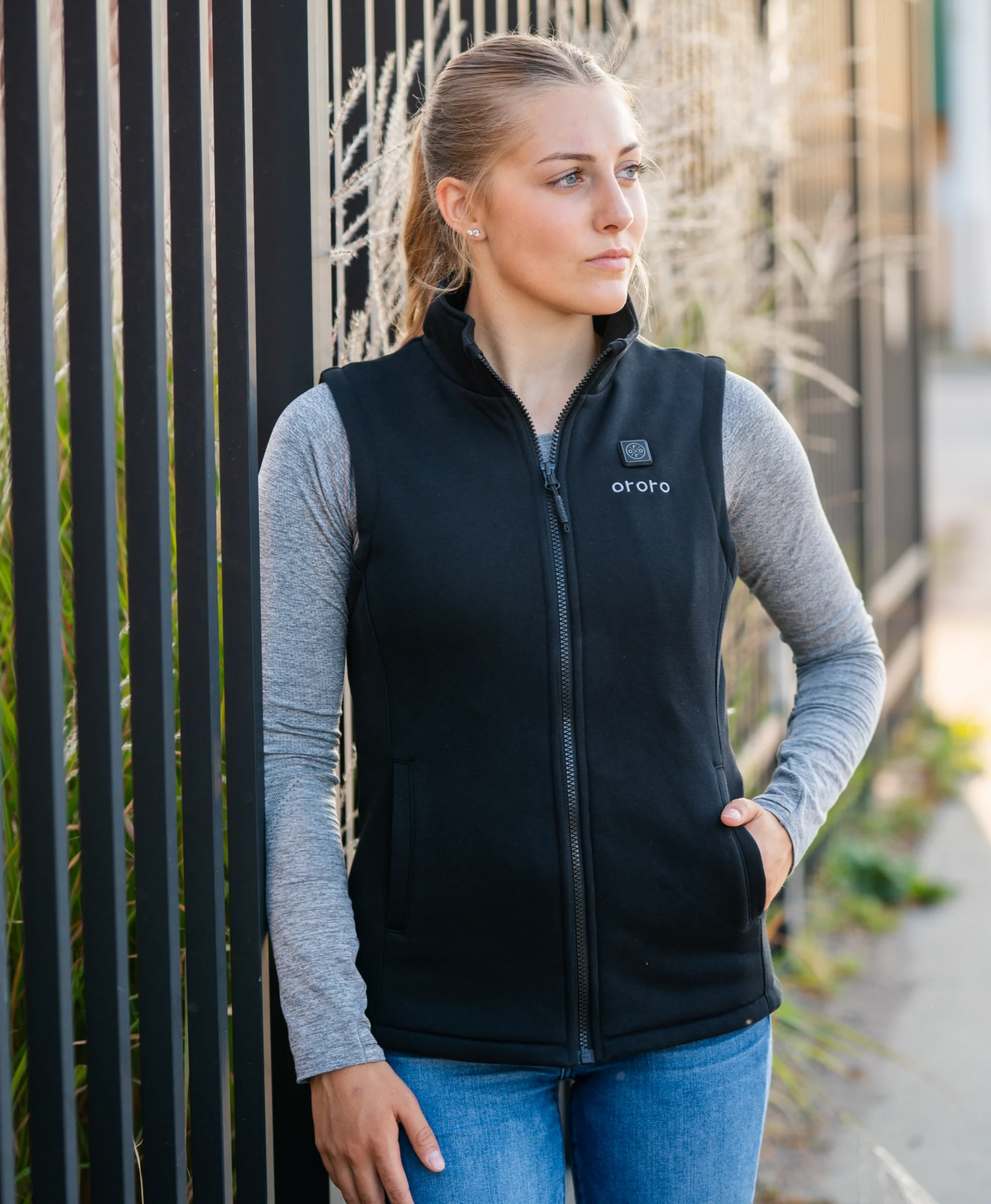 Women's Heated Fleece Vest - Image 3
