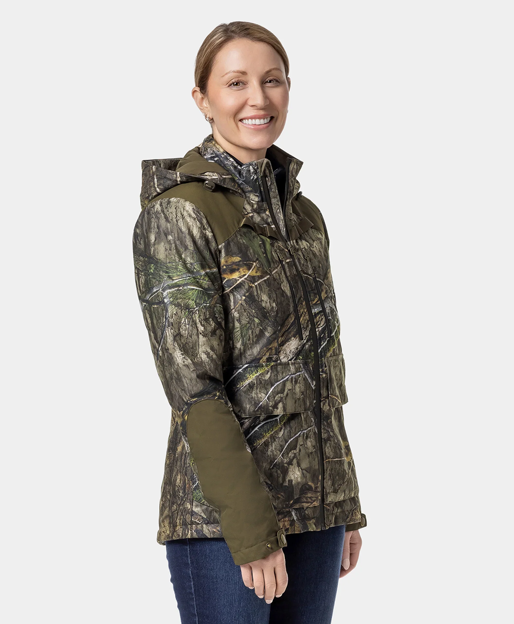 Women's Heated Hunting Jacket - Camouflage, Mossy Oak® Country DNA (Final Sale) - Image 3