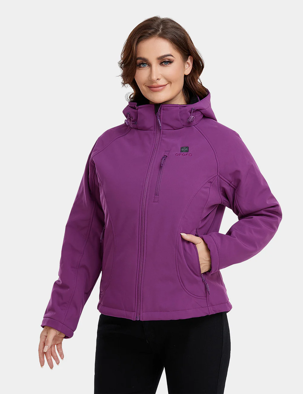 Women's Classic Heated Jacket - Purple (Final Sale) - Image 3