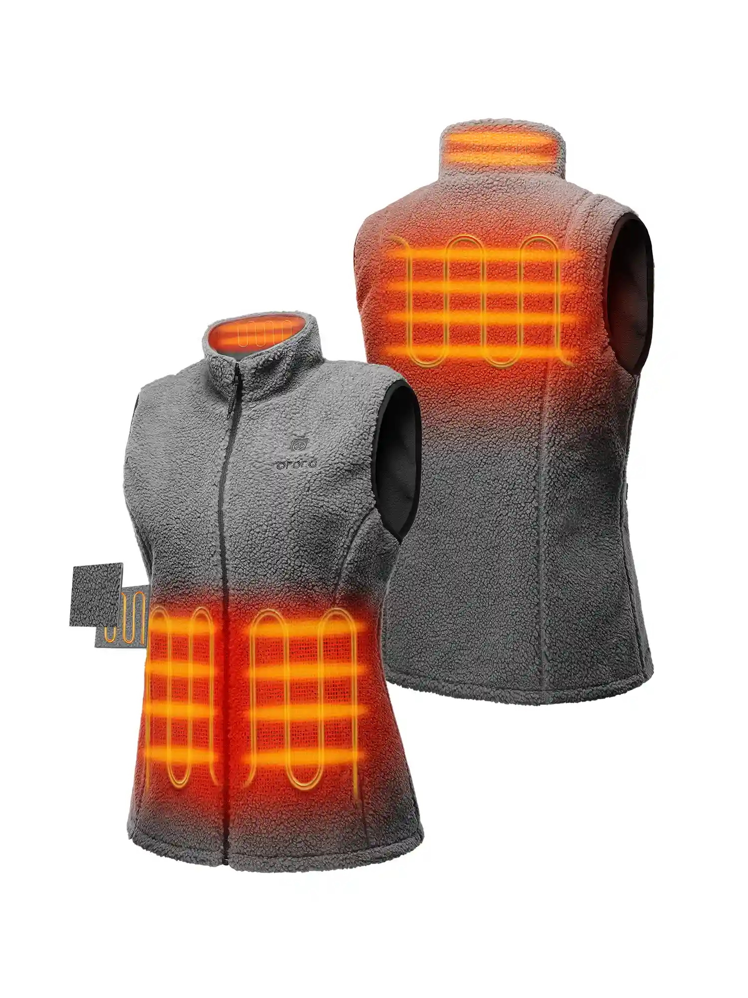 Women's Heated Recycled Fleece Vest - Image 15