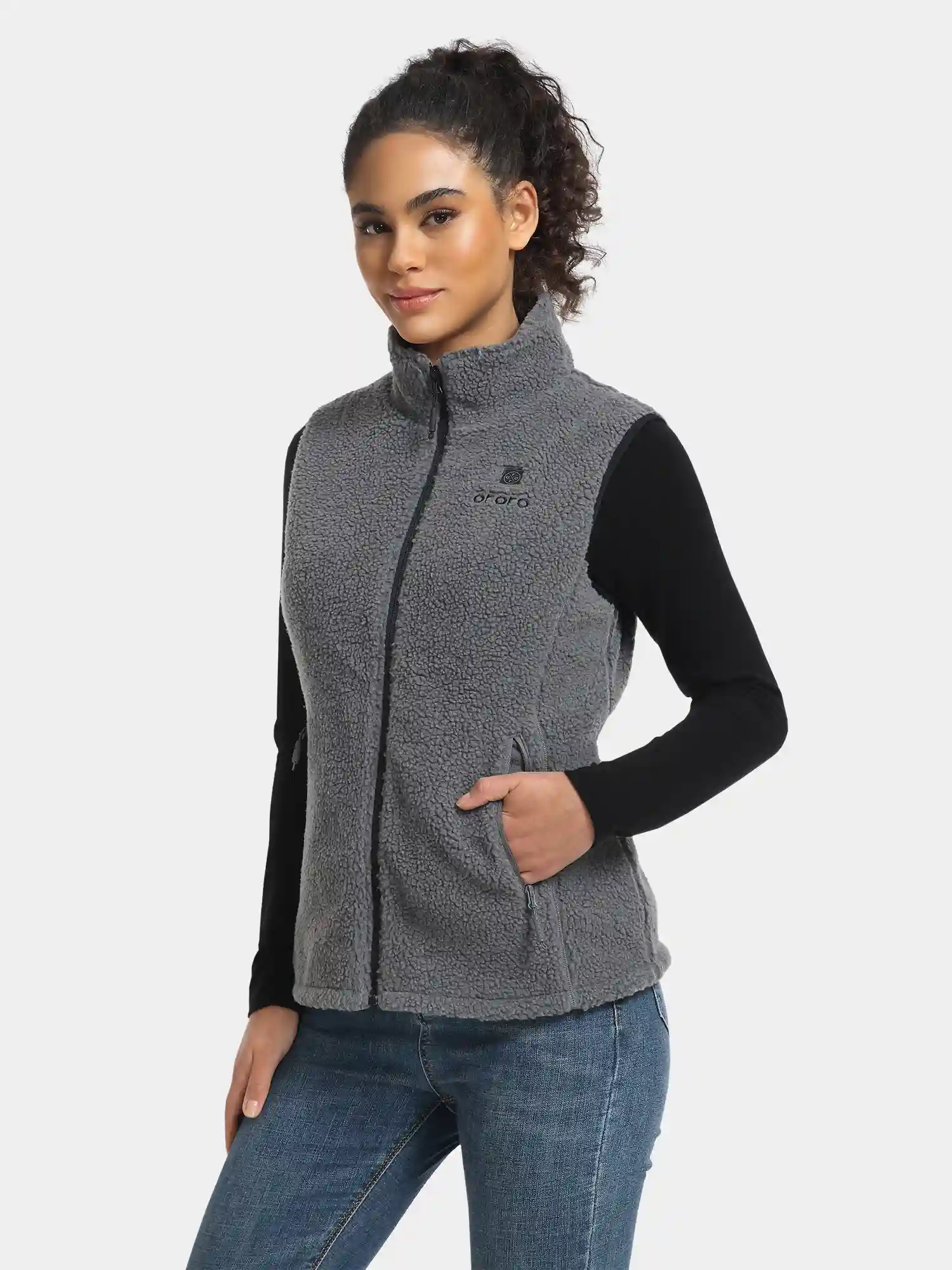 Women's Heated Recycled Fleece Vest - Image 16