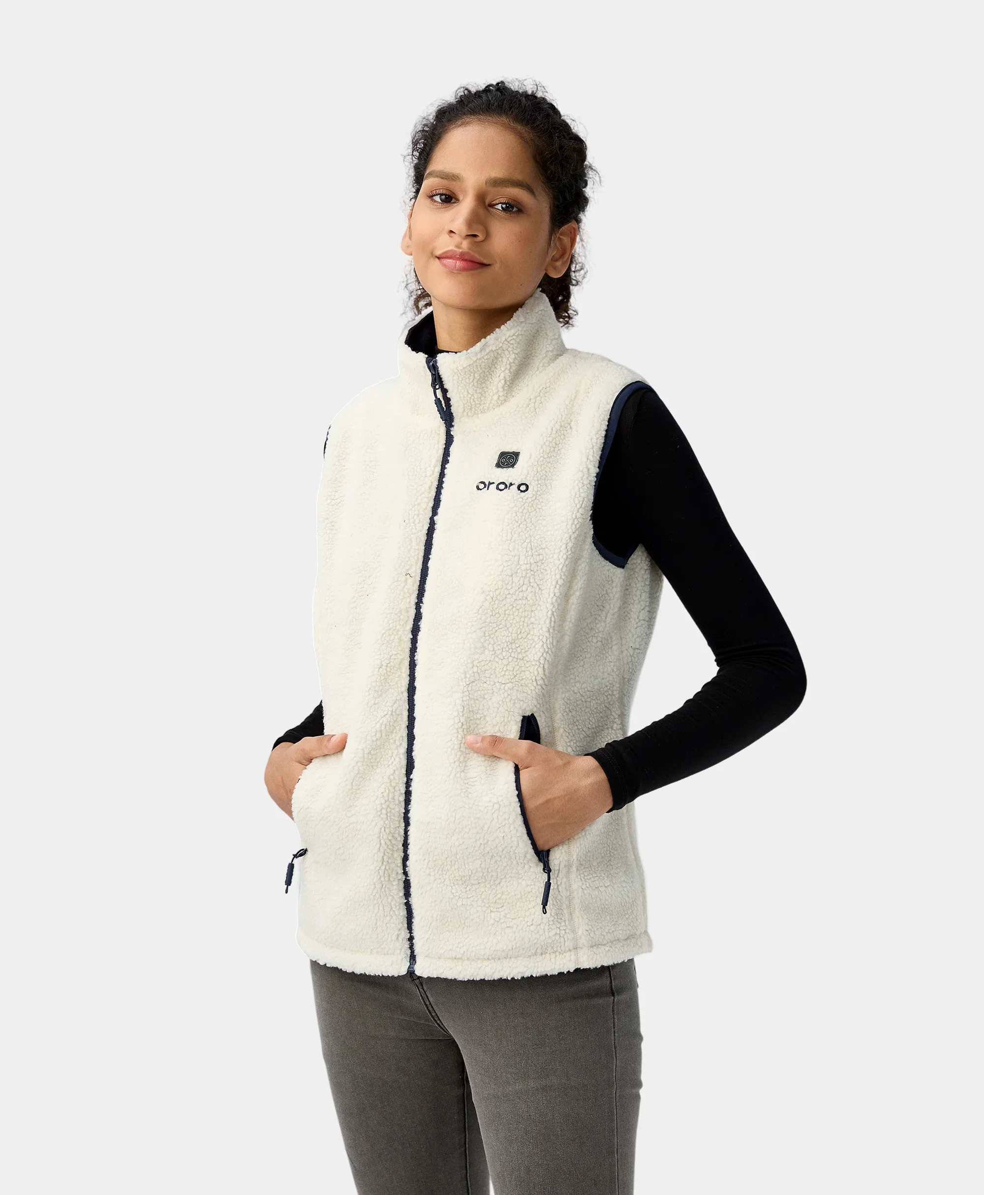 Women's Heated Recycled Fleece Vest - Image 4