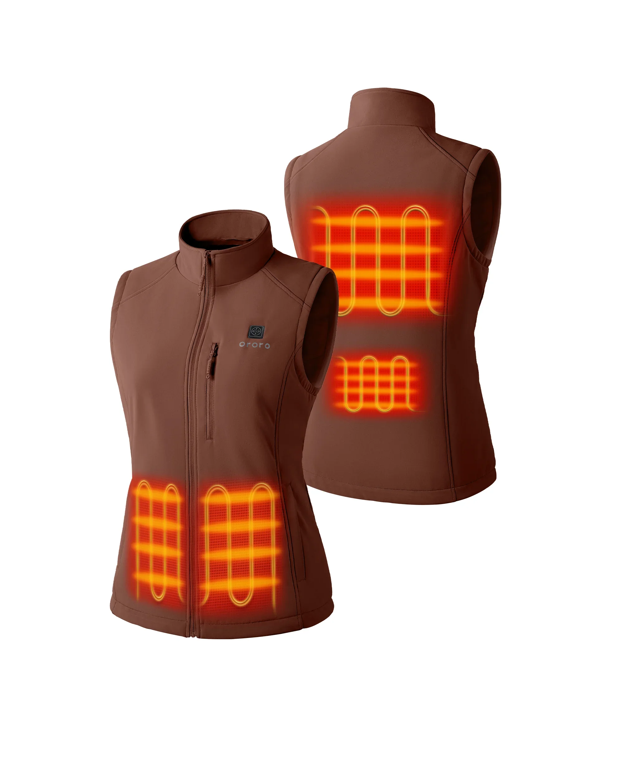 Women's Heated Softshell Vest - Lower Back Heating - Image 19
