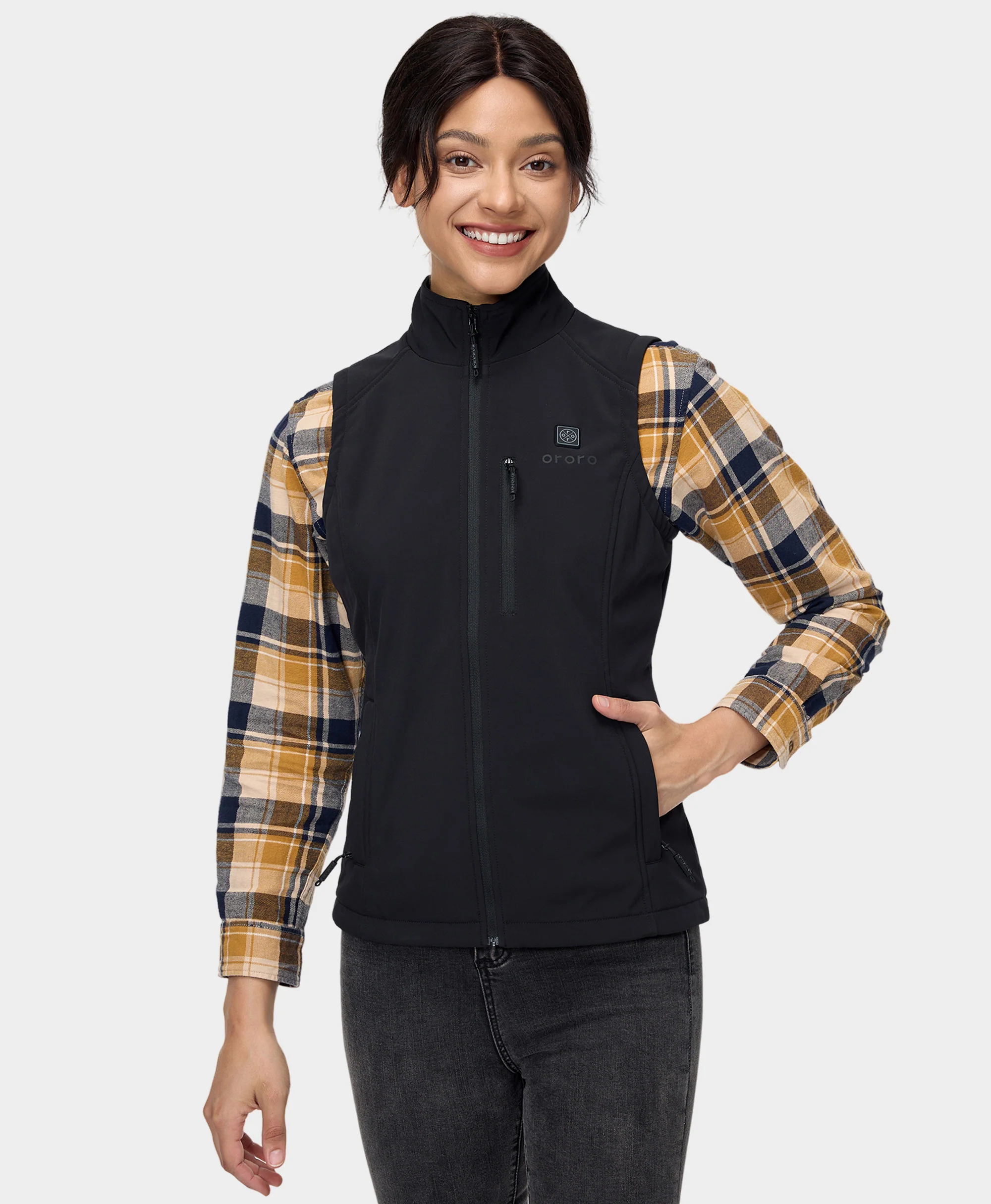 Women's Heated Softshell Vest - Lower Back Heating - Image 3