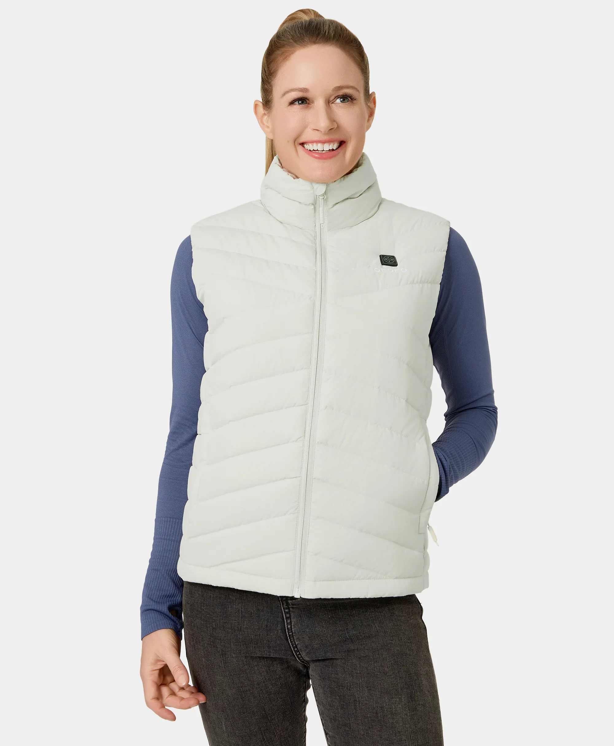Women's Heated Lightweight Down Vest - Image 14