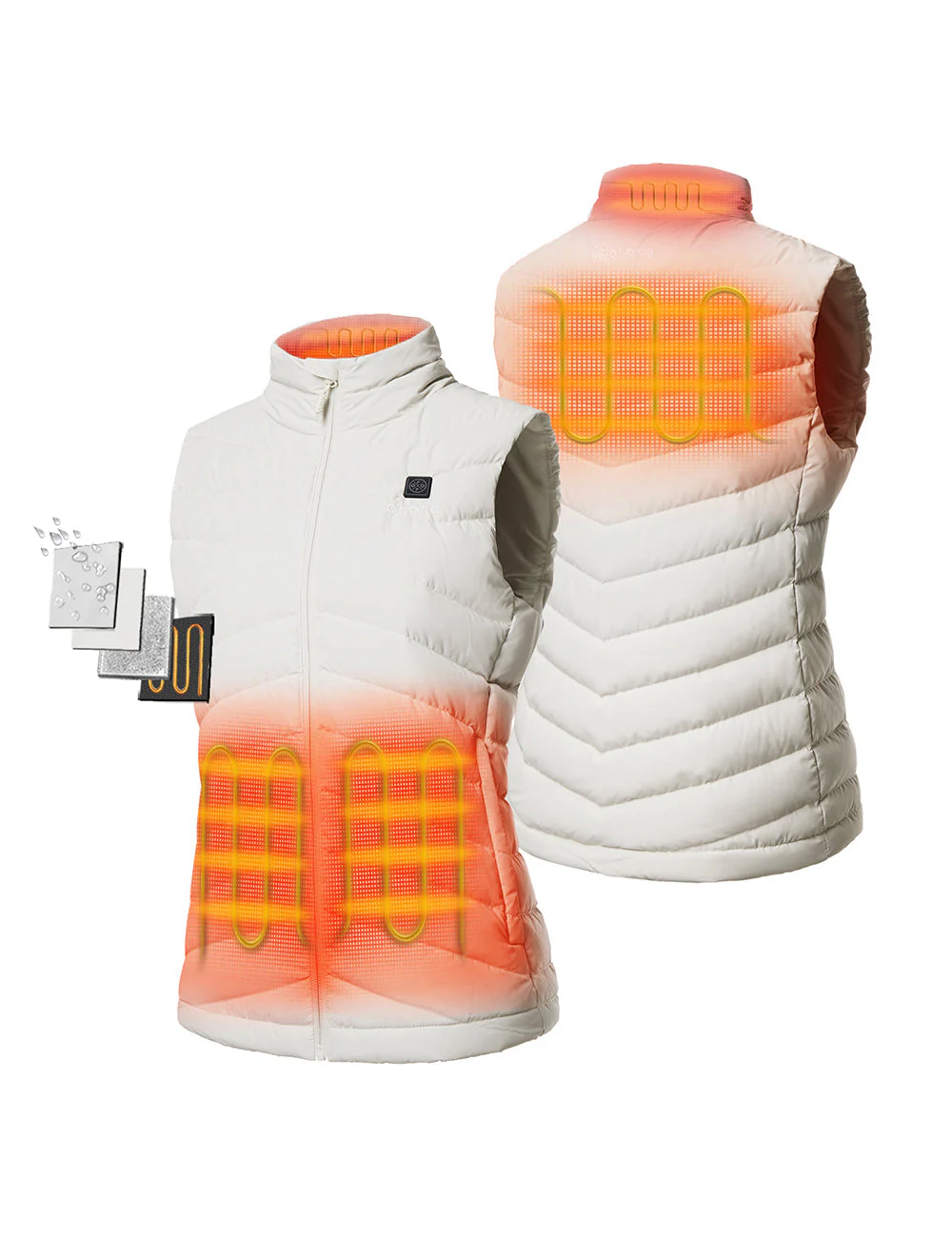 Women's Heated Lightweight Down Vest - Image 15