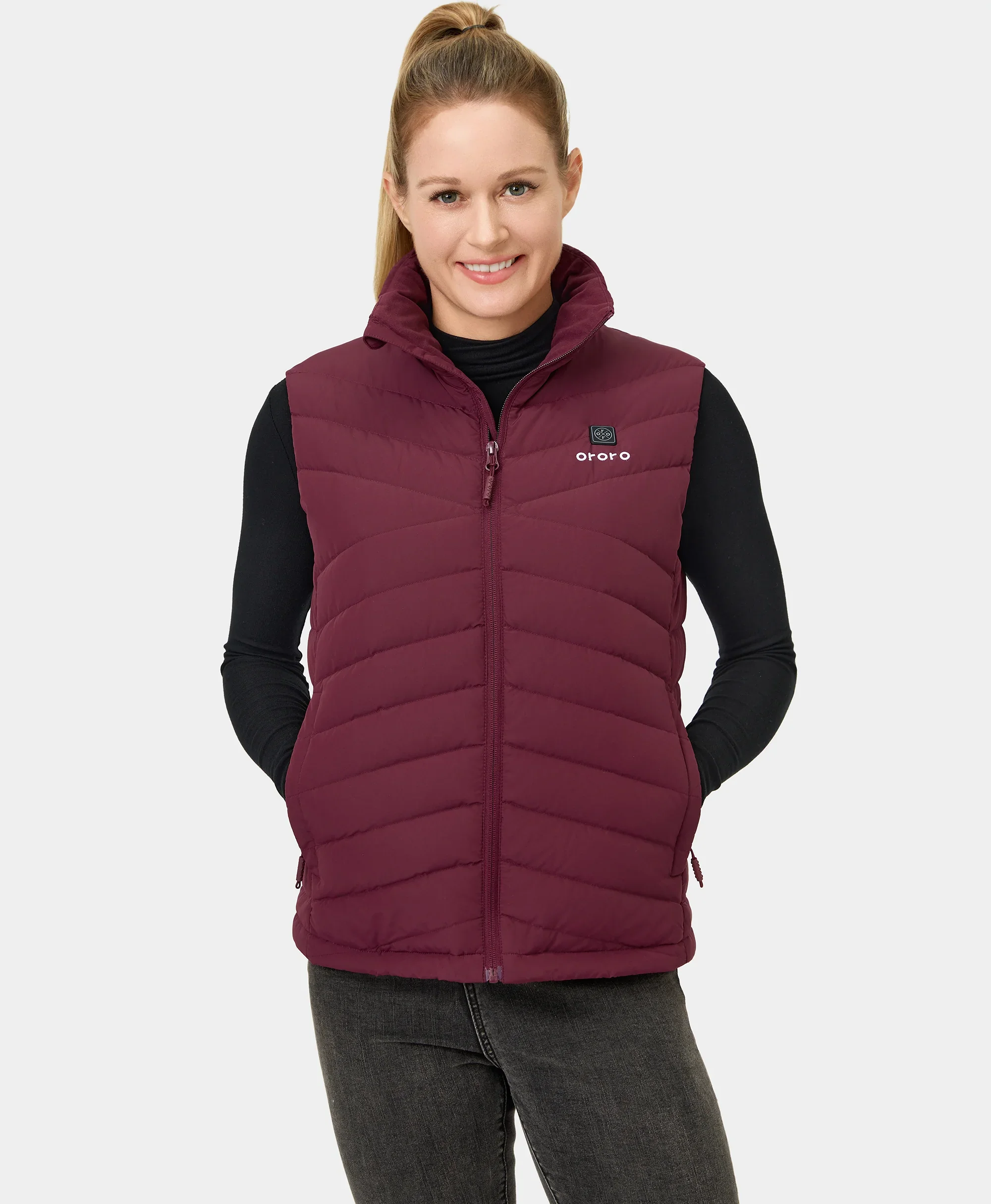 Women's Heated Lightweight Down Vest - Image 25