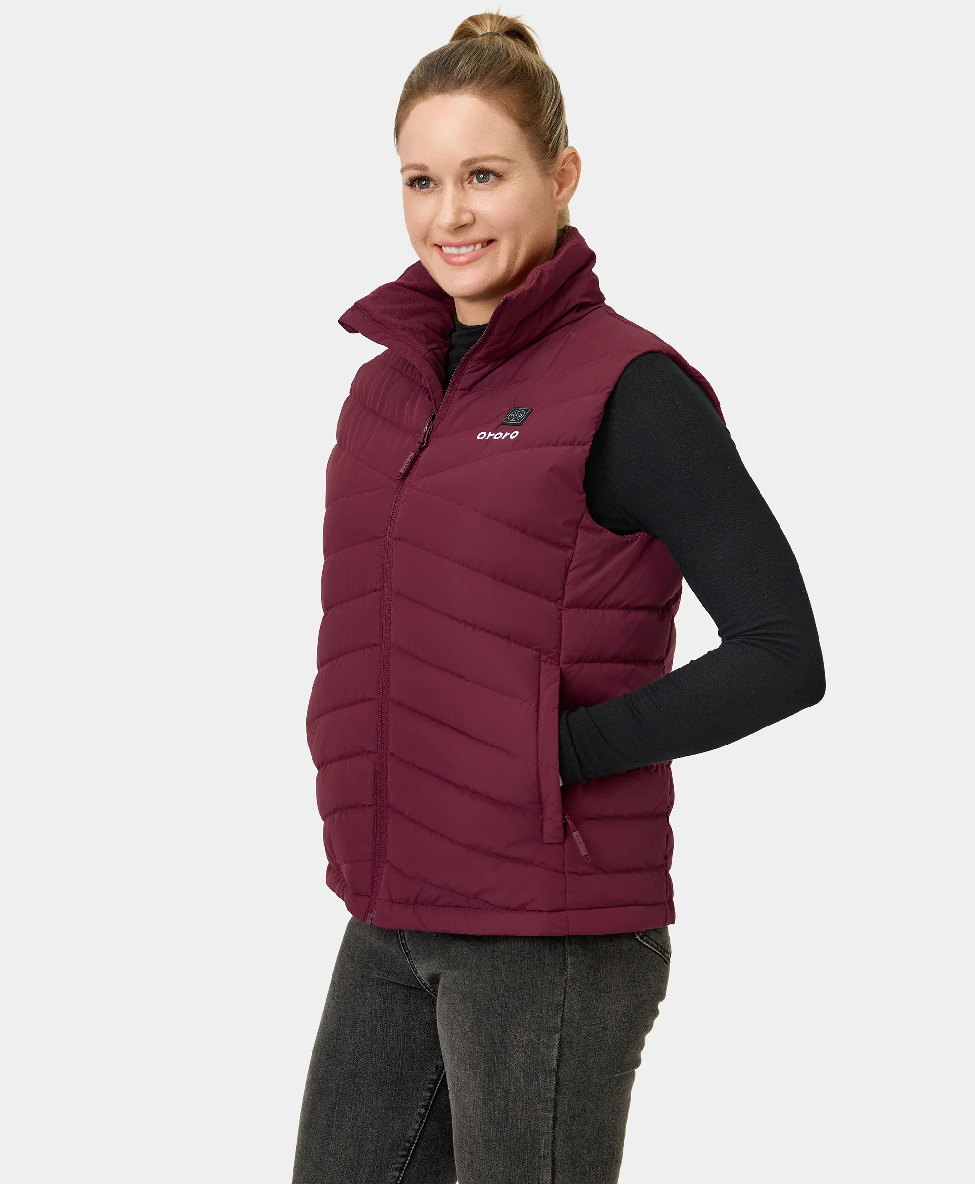 Women's Heated Lightweight Down Vest - Image 27