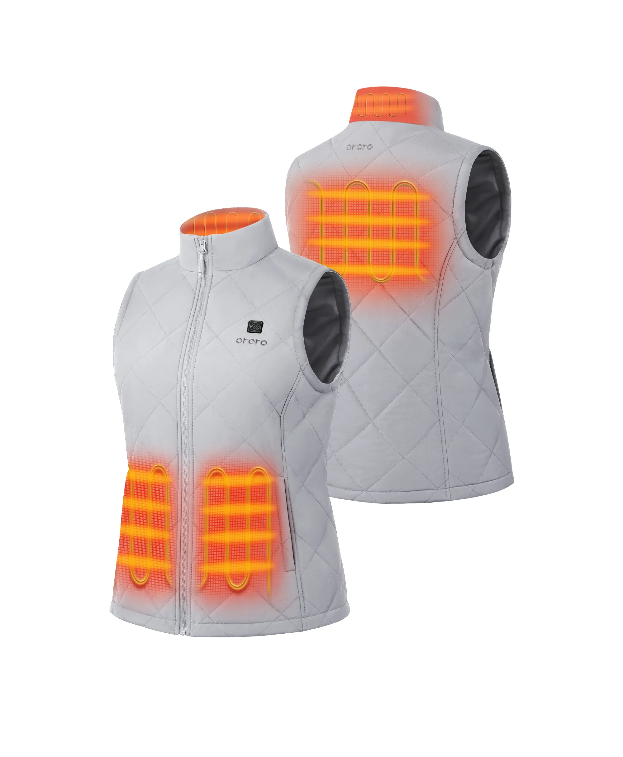 Women's Heated Quilted Vest - New Colors - Image 32