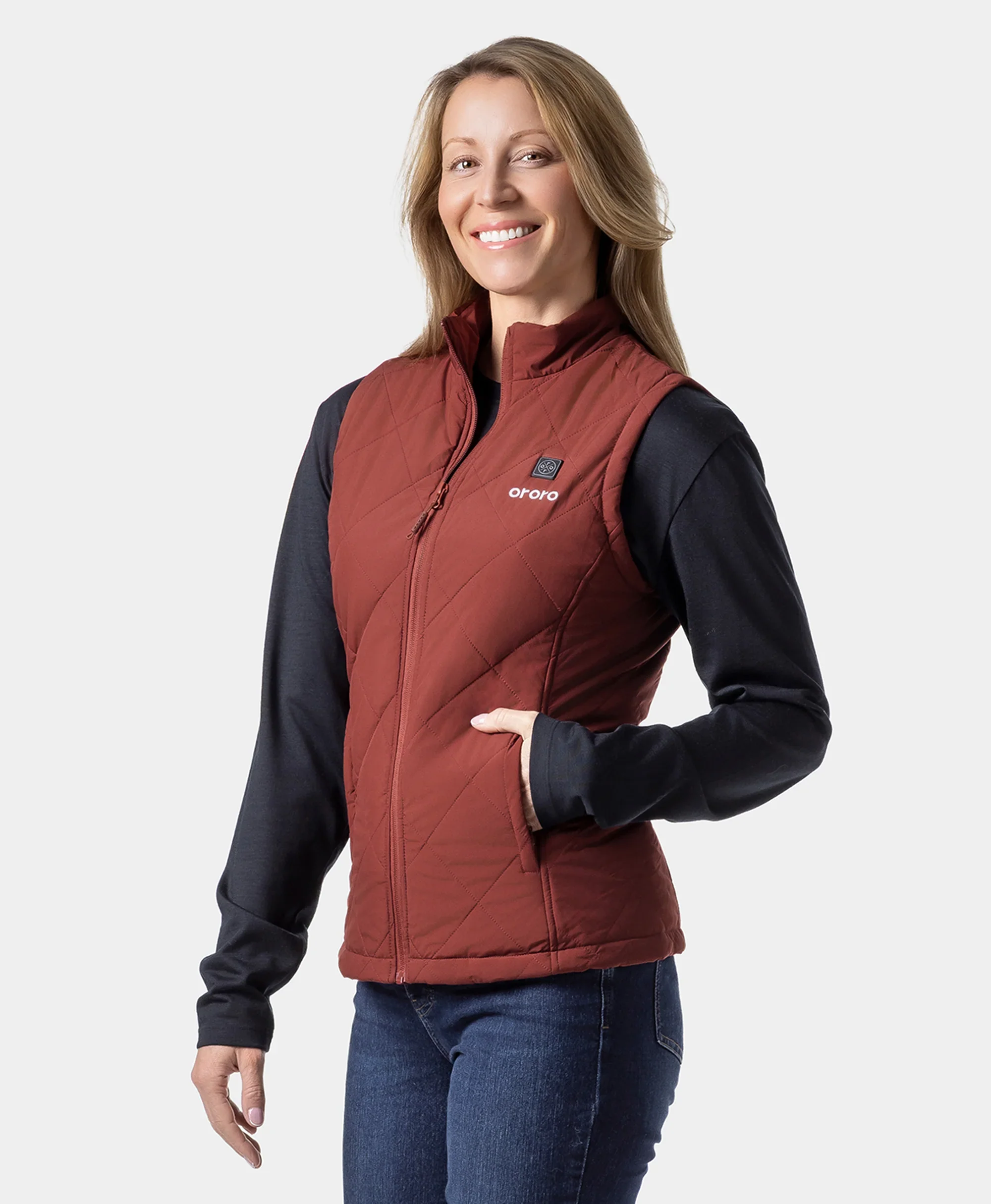 Women's Heated Quilted Vest - New Colors - Image 5