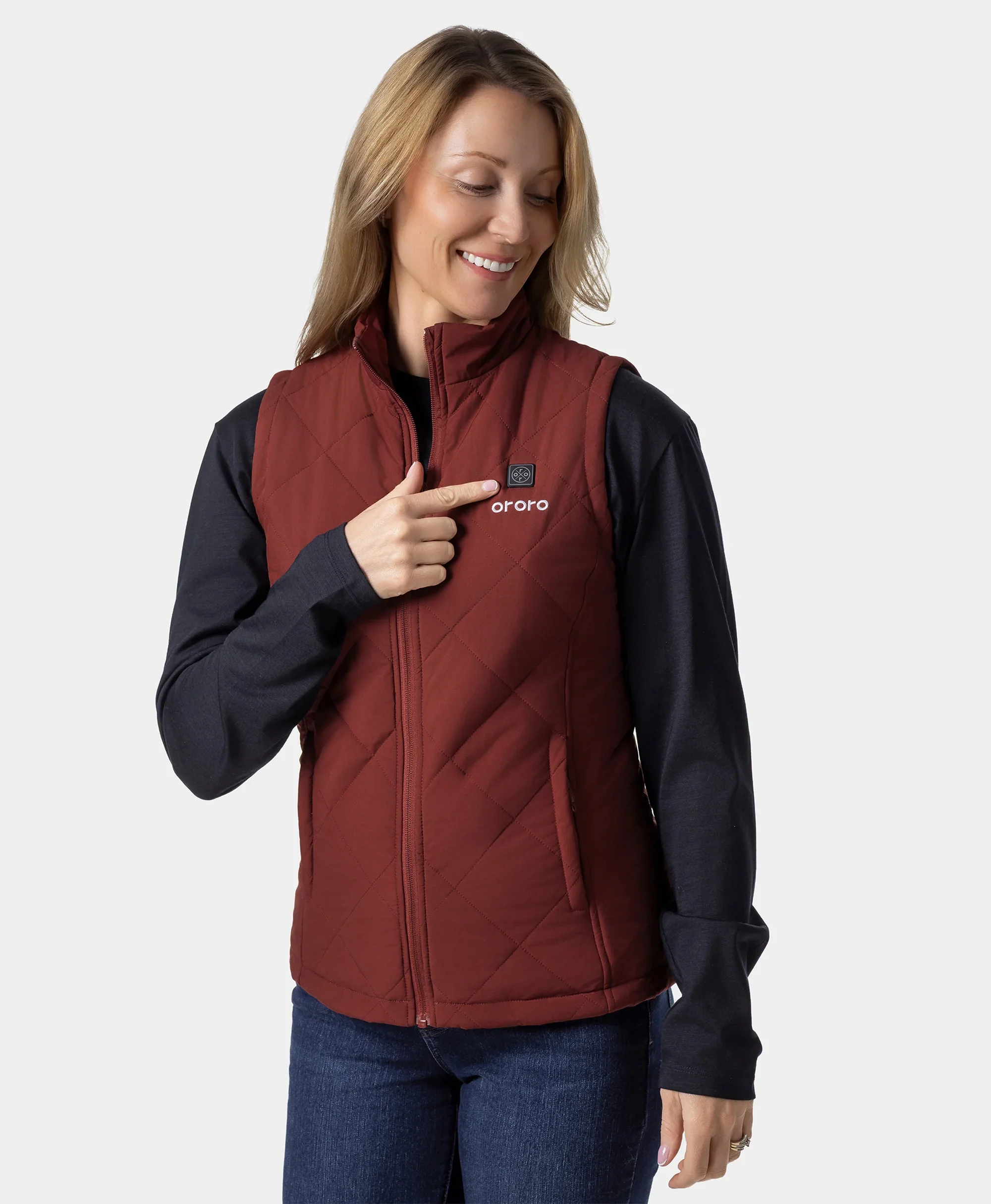 Women's Heated Quilted Vest - New Colors - Image 6