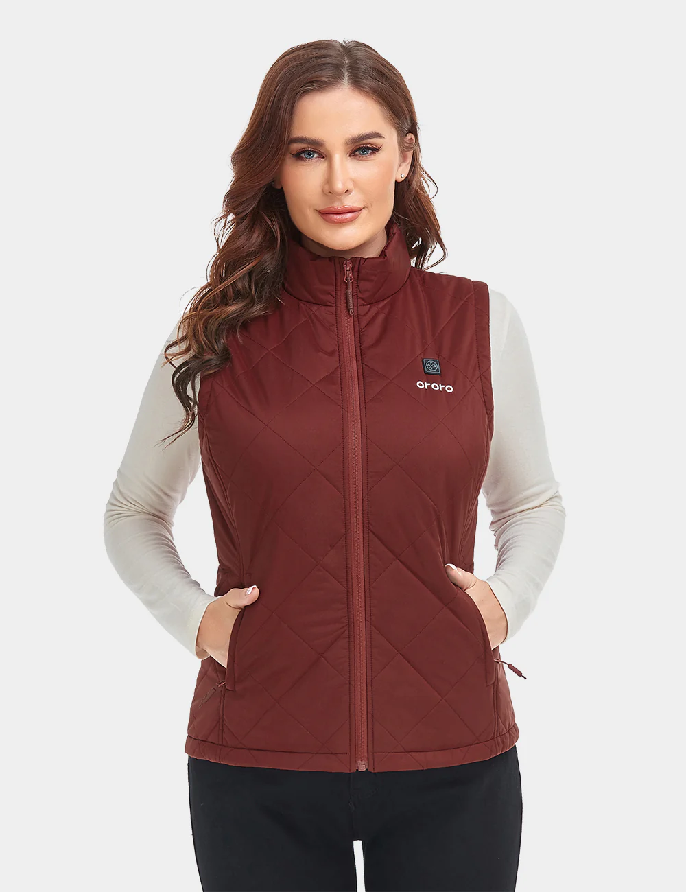Women's Heated Quilted Vest - New Colors - Image 7