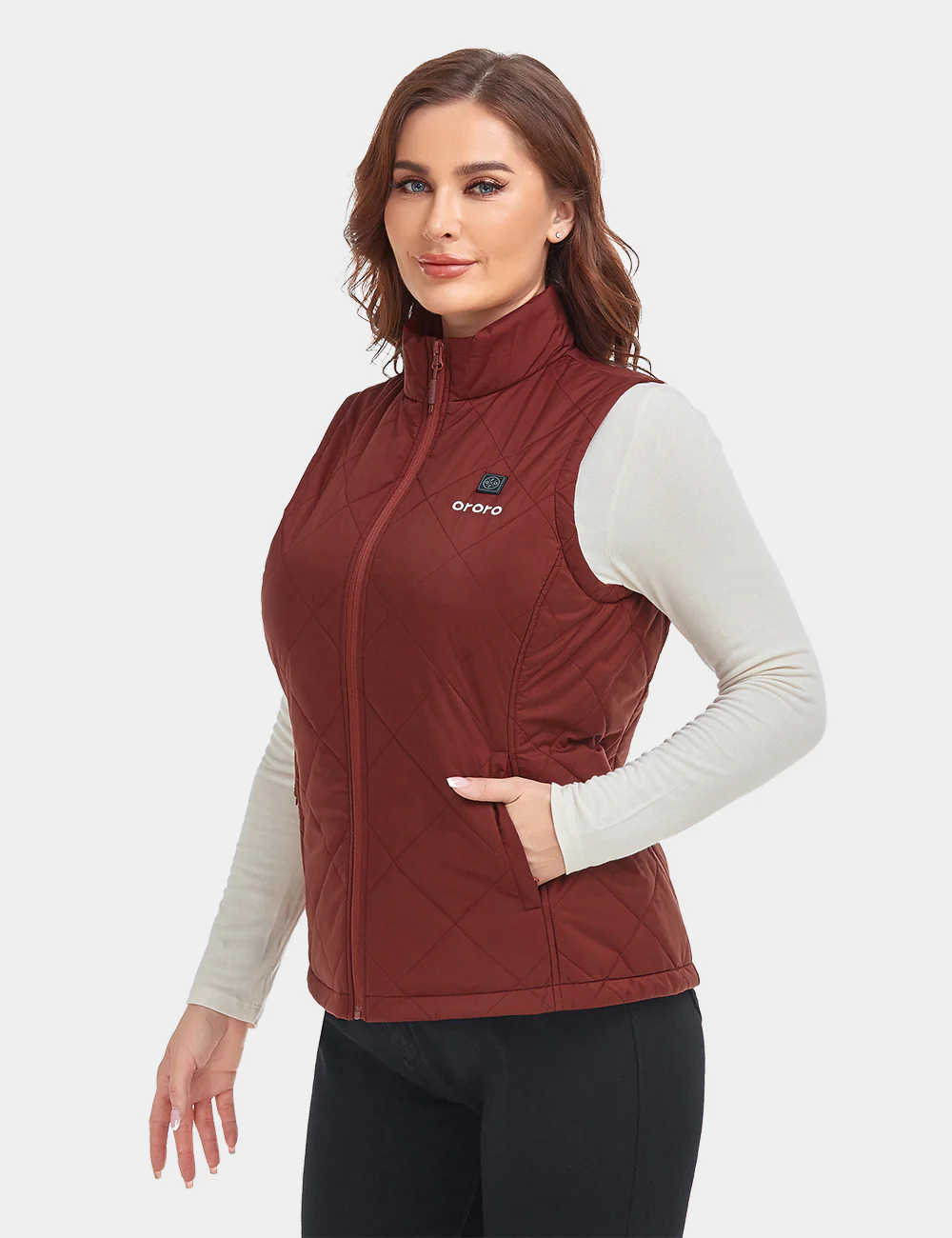 Women's Heated Quilted Vest - New Colors - Image 8